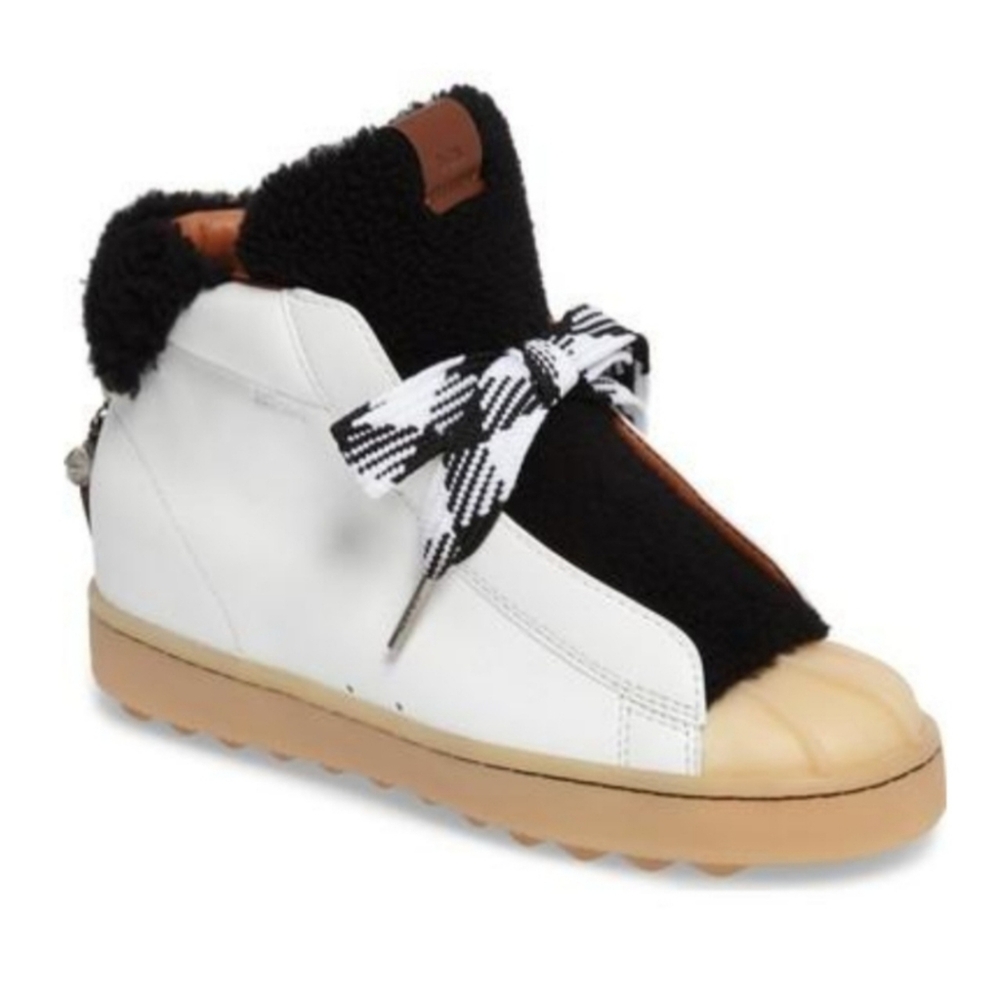 NWOB Coach Genuine Shearling High Top Sneaker Size 10